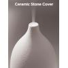 imageInnoGear Oil Diffuser 150ML Ceramic Diffuser for Essential Oils Handcrafted Aromatherapy Diffuser Ultrasonic Cool Mist Humidifier with 2 Mist Modes Waterless Auto Off for Room Office WhiteWhite Base