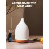 imageInnoGear Oil Diffuser 150ML Ceramic Diffuser for Essential Oils Handcrafted Aromatherapy Diffuser Ultrasonic Cool Mist Humidifier with 2 Mist Modes Waterless Auto Off for Room Office WhiteWhite