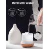 imageInnoGear Oil Diffuser 150ML Ceramic Diffuser for Essential Oils Handcrafted Aromatherapy Diffuser Ultrasonic Cool Mist Humidifier with 2 Mist Modes Waterless Auto Off for Room Office WhiteWhite
