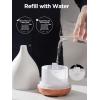 imageInnoGear Oil Diffuser 150ML Ceramic Diffuser for Essential Oils Handcrafted Aromatherapy Diffuser Ultrasonic Cool Mist Humidifier with 2 Mist Modes Waterless Auto Off for Room Office WhiteWhite