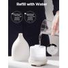 imageInnoGear Oil Diffuser 150ML Ceramic Diffuser for Essential Oils Handcrafted Aromatherapy Diffuser Ultrasonic Cool Mist Humidifier with 2 Mist Modes Waterless Auto Off for Room Office WhiteWhite Base