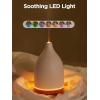 imageInnoGear Oil Diffuser 150ML Ceramic Diffuser for Essential Oils Handcrafted Aromatherapy Diffuser Ultrasonic Cool Mist Humidifier with 2 Mist Modes Waterless Auto Off for Room Office WhiteWhite