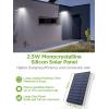 imageInnoGear Solar Gutter Lights Outdoor 80 LED Wall Mount Lighting with Motion Sensor 4 Working Modes IP65 Waterproof 450 Lumens for Front Door Yard Garage Pack of 2