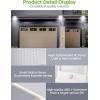 imageInnoGear Solar Gutter Lights Outdoor 80 LED Wall Mount Lighting with Motion Sensor 4 Working Modes IP65 Waterproof 450 Lumens for Front Door Yard Garage Pack of 2