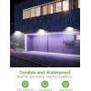 imageInnoGear Solar Gutter Lights Outdoor Waterproof 29 LED Motion Sensor Lighting with 4 Modes Mounting Pole for Security Wall Fence Yard Barn Porch Garage Pack of 2