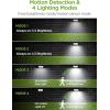 imageInnoGear Solar Gutter Lights Outdoor Waterproof 29 LED Motion Sensor Lighting with 4 Modes Mounting Pole for Security Wall Fence Yard Barn Porch Garage Pack of 2