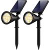 imageInnoGear Solar Lights Outdoor Waterproof Solar Garden Light for Outside Yard Landscape Lighting Pathway Spot Lights Spotlight Wall Light Auto OnOff Pack of 6 Warm WhiteWarm White
