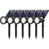 imageInnoGear Solar Lights Outdoor Waterproof Solar Garden Light for Outside Yard Landscape Lighting Pathway Spot Lights Spotlight Wall Light Auto OnOff Pack of 2 WhiteWhite