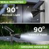 imageInnoGear Solar Lights Outdoor Waterproof Solar Garden Light for Outside Yard Landscape Lighting Pathway Spot Lights Spotlight Wall Light Auto OnOff Pack of 2 WhiteCool White