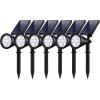 imageInnoGear Solar Lights Outdoor Waterproof Solar Garden Light for Outside Yard Landscape Lighting Pathway Spot Lights Spotlight Wall Light Auto OnOff Pack of 2 WhiteCool White