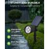 imageInnoGear Solar Lights Outdoor Waterproof Solar Garden Light for Outside Yard Landscape Lighting Pathway Spot Lights Spotlight Wall Light Auto OnOff Pack of 6 Warm WhiteBlue