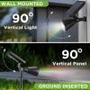 imageInnoGear Solar Lights Outdoor Waterproof Solar Garden Light for Outside Yard Landscape Lighting Pathway Spot Lights Spotlight Wall Light Auto OnOff Pack of 2 WhiteMulticolor