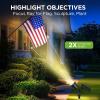 imageInnoGear Solar Lights Outdoor Waterproof Solar Garden Light for Outside Yard Landscape Lighting Pathway Spot Lights Spotlight Wall Light Auto OnOff Pack of 2 WhiteWarm White