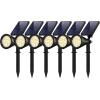 imageInnoGear Solar Lights Outdoor Waterproof Solar Garden Light for Outside Yard Landscape Lighting Pathway Spot Lights Spotlight Wall Light Auto OnOff Pack of 2 WhiteWarm White