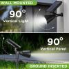 imageInnoGear Solar Lights Outdoor Waterproof Solar Garden Light for Outside Yard Landscape Lighting Pathway Spot Lights Spotlight Wall Light Auto OnOff Pack of 2 WhiteWhite