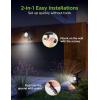 imageInnoGear Solar Lights for Outside Outdoor Landscape Spotlight Waterproof Security Lighting Adjustable Auto OnOff for Patio Deck Yard Garden Pool Driveway Pack of 44