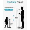imageInnoGear Telescopic Mic Stand Height Adjustable from 22quot to 68quot Microphone Stand Floor Weighted Base Boom Mic Arm Stand for Blue Yeti HyperX QuadCast SoloCast Shure SM58 Samson Q2U Fifine K669BRound Base Telescopic Tube