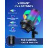 imageInnoGear USB Gaming Microphone Set Noise Cancellation Condenser Mic with Boom Arm RGB Mute Headphones Jack for Streaming Podcasting Recording Vocal PC Computer YouTube Discord PS4 PS5 BlackBlack