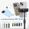 imageInnoGear Webcam Mount for Desk Table Telescopic Webcam Stand with Phone Holder for Camera Webcam C922 C930e C920S C920 C615 C960 C920x BRIO 4K NexiGo N60 Right Light GoPro with 14quot Thread