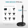imageInnoGear Webcam Mount for Desk Table Telescopic Webcam Stand with Phone Holder for Camera Webcam C922 C930e C920S C920 C615 C960 C920x BRIO 4K NexiGo N60 Right Light GoPro with 14quot Thread