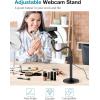 imageInnoGear Webcam Stand for Desk Camera Stand Mount Gooseneck Arm for Logitech Webcam C922 C930e C920S C920 C615 C960 C920x BRIO 4K NexiGo N60 Phone Mount Right Light GoPro with 14quot Thread