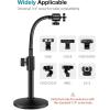 imageInnoGear Webcam Stand for Desk Camera Stand Mount Gooseneck Arm for Logitech Webcam C922 C930e C920S C920 C615 C960 C920x BRIO 4K NexiGo N60 Phone Mount Right Light GoPro with 14quot Thread