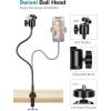 imageInnoGear Webcam Stand with Phone Mount Desk Camera Arm Stands Gooseneck for Logitech Webcam BRIO 4K C960 C920 C920S C922 C922x C925e C930 C930e C615 NexiGo N60 Right Light Gopro with 14quot Thread