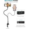 imageInnoGear Webcam Stand with Phone Mount Desk Camera Arm Stands Gooseneck for Logitech Webcam BRIO 4K C960 C920 C920S C922 C922x C925e C930 C930e C615 NexiGo N60 Right Light Gopro with 14quot Thread