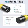 imageInnoGear XLR Microphone Cables 6 Feet 2 Pack OxygenFree Copper Male to Female 3Pin Balanced XLR Mic Cables Cord for Speaker Podcast Audio Mixer DMX Effector Amplifier Sound Card BlackMulticolored