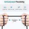 imageInnoGear XLR Microphone Cables 6 Feet 2 Pack OxygenFree Copper Male to Female 3Pin Balanced XLR Mic Cables Cord for Speaker Podcast Audio Mixer DMX Effector Amplifier Sound Card BlackSilver