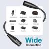 imageInnoGear XLR Microphone Cables 6 Feet 2 Pack OxygenFree Copper Male to Female 3Pin Balanced XLR Mic Cables Cord for Speaker Podcast Audio Mixer DMX Effector Amplifier Sound Card BlackBlack