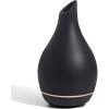 imageInnoGear 150ml Ceramic Oil Diffuser Handcrafted Stone Essential Oil Diffuser Aromatherapy Diffusers Ultrasonic Cool Mist Humidifier Vaporizor with 2 Mist Modes for Room Home White Twist Ceramic1