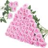 imageInnoGear 50 Pcs Red Roses Artificial Flowers Fake Velvet Silk Rose Bulk Faux Flower for Decoration DIY Wedding Centerpieces Proposal Bridal Bouquets Shower Party Home Floral Decor 50 RedPink
