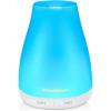 imageInnoGear Essential Oil Diffuser Premium 5in1 Diffusers for Home Scent Aromatherapy Diffuser Air Desk Humidifier for Bedroom Large Room Office 7 Color LED 2 Mist Mode Waterless Auto Off Basic WhiteBasic White