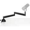 imageInnoGear Low Profile Mic Arm 360 Rotatable Microphone Arm Stand Foldable Desk Mic Boom Arm for Fifine AM8 K669B Blue Yeti HyperX QuadCast SoloCast AT2020 and Other MicsBlack