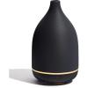 imageInnoGear Oil Diffuser 150ML Ceramic Diffuser for Essential Oils Handcrafted Aromatherapy Diffuser Ultrasonic Cool Mist Humidifier with 2 Mist Modes Waterless Auto Off for Room Office WhiteBlack