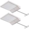 imageInnoGear Solar Gutter Lights Outdoor 80 LED Wall Mount Lighting with Motion Sensor 4 Working Modes IP65 Waterproof 450 Lumens for Front Door Yard Garage Pack of 2