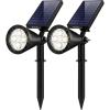 imageInnoGear Solar Lights Outdoor Waterproof Solar Garden Light for Outside Yard Landscape Lighting Pathway Spot Lights Spotlight Wall Light Auto OnOff Pack of 2 WhiteWhite