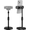 imageInnoGear Webcam Mount for Desk Table Telescopic Webcam Stand with Phone Holder for Camera Webcam C922 C930e C920S C920 C615 C960 C920x BRIO 4K NexiGo N60 Right Light GoPro with 14quot Thread