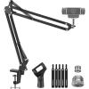 imageInnoGear Webcam Stand Boom Arm Mount Stand for Logitech Webcam BRIO 4K C920 C920S C922 C922x C925e C930 NexiGo N60 14quot38quot and 38quot58quot Screw for Blue Yeti Snowball Yeti Nano and Other Mics