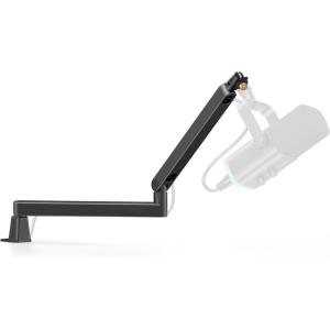 imageInnoGear 2025 Upgraded Microphone Boom Arm Magnetic Cable Management Low Profile Mic Stand 360 Rotatable Desk Mount for Fifine AM8 K669B Blue Yeti HyperX QuadCast SoloCast AT2020 Black