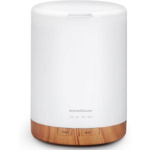 imageInnoGear 300ML Essential Oil Diffuser Premium 5in1 Ultrasonic Aromatherapy Diffusers Scent Humidifier Aroma Diffuser Vaporizer AutoOff Timer for Room Office Home Yellow MediumYellow