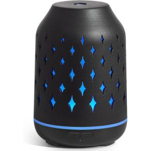 imageInnoGear Aromatherapy Diffuser 150ml Ceramic Diffuser Ultrasonic Humidifier Cool Mist Essential Oil Diffusers for Home Air Diffuser with 2 Mist Modes Waterless Auto Off WhiteBlack