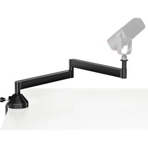 imageInnoGear Low Profile Mic Arm 360 Rotatable Microphone Arm Stand Foldable Desk Mic Boom Arm for Fifine AM8 K669B Blue Yeti HyperX QuadCast SoloCast AT2020 and Other MicsBlack