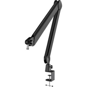 imageInnoGear Mic Boom Arm Microphone Stand with Cable Management Channels Height Riser for Blue Yeti FIFINE AM8 K669B HyperX QuadCast S SoloCast AT2020 Shure SM7B MV7 and Other Mics