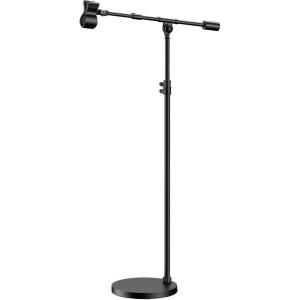 imageInnoGear Mic Stand Max Height 8228quot Microphone Stand Floor Detachable Boom Mic Arm Stands with Weighted Base for Blue Yeti HyperX QuadCast Shure SM58 Samson Q2U Fifine K669B Singing Stage