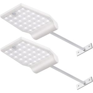 imageInnoGear Solar Gutter Lights Outdoor Waterproof 29 LED Motion Sensor Lighting with 4 Modes Mounting Pole for Security Wall Fence Yard Barn Porch Garage Pack of 2
