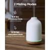 imageInnoGear 150ml Ceramic Essential Oil Diffuser Handcrafted Stone Aromatherapy Scent Diffuser Ultrasonic Aroma Diffusers Humidifier Vaporizer with 2 Mist Modes Waterless Auto Off for Home Room Office