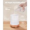 imageInnoGear Aromatherapy Diffuser ampamp 8 Essential Oils Set 300ml Premium 5in1 Ultrasonic Essential Oil Diffusers Scent Humidifier Aroma Diffuser Vaporizer AutoOff Timer for Room Office Home Yellow