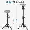 imageInnoGear Webcam Tripod Extendable Webcam Stand for Desk Camera Stand Mount with Phone Holder for Webcam C922 C930e C920S C920 C615 C960 C920x BRIO 4K NexiGo N60 Right Light GoPro with 14quot Thread